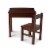 Melissa & Doug® Wooden Lift-Top Desk & Chair - Espresso Perspective: front