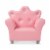 Melissa & Doug® Faux Leather Child's Crown Armchair - Pink Perspective: front