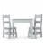 Melissa & Doug® Wooden Table & Chairs Set - Gray Perspective: front