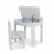 Melissa & Doug® Wooden Lift-Top Desk & Chair - Gray Perspective: front