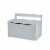 Melissa & Doug® Wooden Toy Chest - Gray Perspective: front