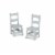 Melissa & Doug® Wooden Chair Pair - Gray Perspective: front