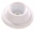 Hillman Wall Mount White Door Stop Perspective: front