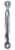 Hillman Door Pull - Zinc Perspective: front