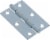Hillman Hinge-Fixed Pin - Zinc Perspective: front
