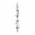 Halloween Batty Black Vine Garland Wire Spooky Bats Glittered Gar75669 Perspective: front