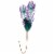 Northlight 26  Purple and Blue Peacock Feather with Faux Jewel Christmas Pick Perspective: front