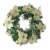 Northlight White Poinsettia and Pine Cone Artificial Christmas Wreath - 24-Inch, Unlit Perspective: front