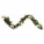 Northlight 6' x 9 Poinsettia and Pinecone Artificial Christmas Garland, Unlit Perspective: front