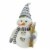 Northlight 20  Alpine Chic Snowman with Gray and White Jacket Christmas Decoration Perspective: front