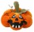 Northlight 15 Orange LED Lighted Plush Jack-o-Lantern Pumpkin Halloween Decoration Perspective: front