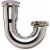 Do it Best 1-1/2 In. Chrome Plated J-Bend, Carded 401050 Perspective: front