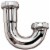 Do it Best 1-1/4 In. Chrome Plated J-Bend, Carded 401372 Perspective: front
