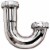 Do it Best 1-1/2 In. Chrome Plated J-Bend, Carded 401817 Perspective: front