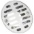 Do it 1-1/2 In. Cast Brass Shower Drain with 3-1/2 In. Stainless Steel Strainer Perspective: front