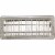 Home Impressions 4 In. x 10 In. Satin Nickel Steel Floor Register 1FL0410SN-NH Perspective: front