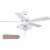 Home Impressions Studio 42 In. White Ceiling Fan with Light Kit CF42STU5WH-B Perspective: front