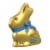 Lindt GOLD BUNNY Salted Caramel Milk Chocolate Easter Candy Hollow Bunny Perspective: front