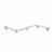 Spectrum Sweep Screw Mount 5-Hook Single Rack - Satin Nickel Perspective: front