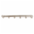 Spectrum Armstrong Wall Mount 6-Hook Rack - Satin Nickel Perspective: front