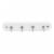 Spectrum 4-Hook Key Rack - White/Chrome Perspective: front