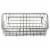 Spectrum Pegboard & Wall Mount Basket - Grey Perspective: front