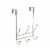 Spectrum Windsor Over-the-Door 3-Hook Rack - Satin Nickel Perspective: front