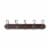 Spectrum Millbrook 5-Hook Rack - Natural/Silver Perspective: front