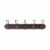Spectrum Millbrook 5-Hook Rack - Natural/Silver Perspective: front