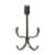 Spectrum Richmond Over the Door Double Hook - Black Perspective: front