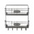 Spectum Vintage 2-Tier Letter Holder & Key Rack Wall Mount - Gray Perspective: front