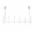 Spectrum Over-the-Door Multi-Hook Rack - White Perspective: front