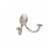 Spectrum Stratford Wall Mount Double Hook - Satin Nickel Perspective: front