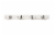 Spectrum Stratford 4-Double Hook Wood Rack - White/Chrome Perspective: front