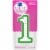 Kroger® Numeral #1 Birthday Candle Perspective: front