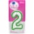Kroger® Numeral #2 Birthday Candle Perspective: front