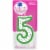 Kroger® Numeral #5 Birthday Candle Perspective: front