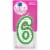 Kroger® Numeral #6 Birthday Candle Perspective: front