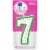 Kroger® Numeral #7 Birthday Candle Perspective: front
