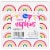 Kroger® Entertainment Essentials Modern Rainbow Beverage Napkins Perspective: front