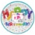 Kroger® Balloon Letter Birthday Plate Perspective: front