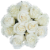 Bloom Haus™ Dozen Rose Bunch - White Perspective: front