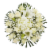 Bloom Haus™ Lovely Rose Bouquet - White Perspective: front