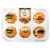 Bakery Fresh Goodness Halloween Monster Bot Chocolate Peanut-Free Cupcakes Perspective: front
