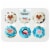 Bakery Fresh Winter Friends Buttercreme Iced Chocolate & White Cupcakes Perspective: front