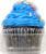 Whipped Satin Chocolate Cupcake With Icing Perspective: front