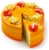 Bakery Fresh Yellow Cake with Orange and Yellow Buttercreme Icing Perspective: front