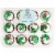 Bakery Fresh Christmas Cupcakes Perspective: front
