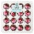 Bakery Fresh Valentine's Pink and Chocolate Icing Mini Brownies Party Platter Perspective: front