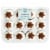 Bakery Fresh Hot Chocolate Mini Cupcakes Perspective: front